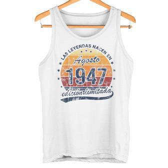 Leyendas Nacen Agosto 1947 Cumpleañosintage Camiseta sin mangas - Regaloses