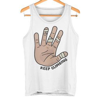 Mano Del Escalador Boulderigue Escalando No Importa Las Caídas In Mangas Camiseta sin mangas - Regaloses