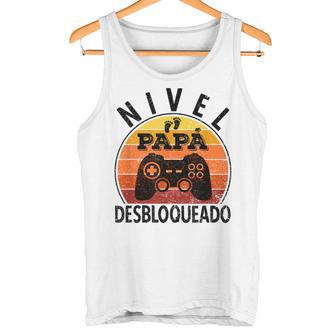 Nivel Papa Desbloqueado Futuro Papá Padre Anunciar Embarazo Camiseta sin mangas - Regaloses