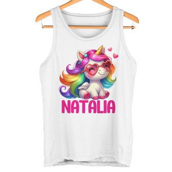 Nom De Licorne Natalia Personnalisé Haut De Gamme Débardeur e - Cadeauxyz