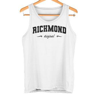 Nombre Original De Richmond California Retro Ciudad Natal Richmond Camiseta sin mangas - Regaloses