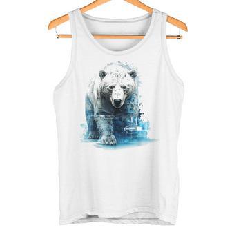 Oso Polar Motivo Animal Dibujo Arte Oso Polar Camiseta sin mangas - Regaloses