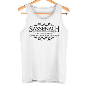 Outlanderassenach Camisa Flourish Gaelic De Moda Camiseta sin mangas - Regaloses