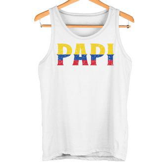 Papi Bandera Colombiana Colombia Día Del Padre Orgullo Patriótico Camiseta sin mangas - Regaloses