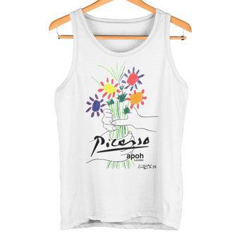 Picasso Flores Dibujo Clásico Arte Gráfico Camiseta sin mangas - Regaloses