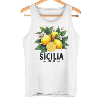 Sicilia Italiaicilia Italia Limón Italiano Frescoiciliano Camiseta sin mangas - Regaloses