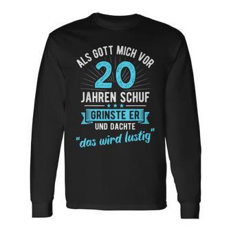 20 Geburtstag Als Gott Michor 20 Jahrenchuf Langarmshirts - Geschenkecke