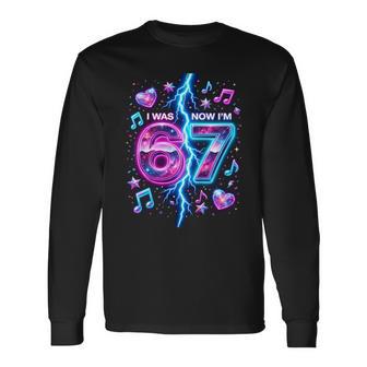 I Was 6 Now Im 7 Year Old 7Th Birthday Bootleg 6 7 Birthday Long Sleeve T-Shirt - Thegiftio UK