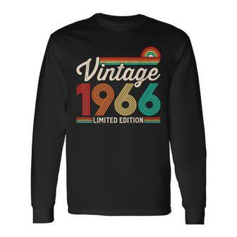 60 Years Old Vintage 1966 Limited Edition 60Th Birthday Long Sleeve T-Shirt - Thegiftio UK