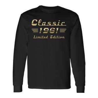 65Th Birthday Classic 1961 Car Limited Edition Long Sleeve T-Shirt - Thegiftio UK