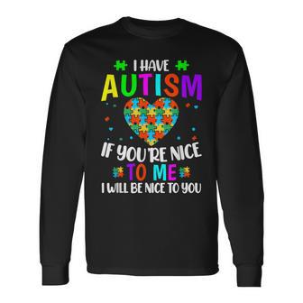 Aceptación Del Autismo Orgullo Autista Neurodiversidad Camiseta de manga larga - Regaloses