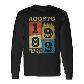 Agosto 1983Intage Maglia 43 Compleanno Anni Uomo Donna Maglietta a maniche lunghe - Novitaregali