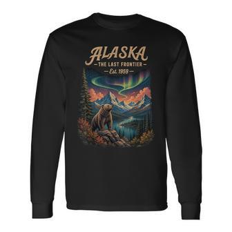Alaska Bear Adventure In Lush Forest Long Sleeve T-Shirt - Thegiftio UK