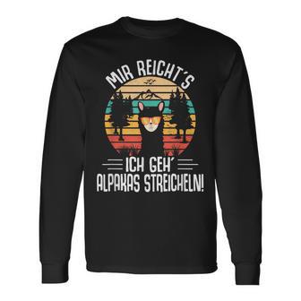 Alpaka Lama Kostüm Mir Reichts Ich Geh Alpakastreicheln Langarmshirts - Geschenkecke