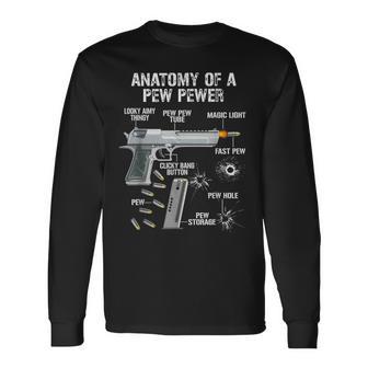 Anatomy Of A Pew Pewer Pistole Divertenti Da 9 Mm Maglietta a maniche lunghe - Novitaregali