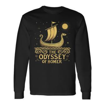 Ancient Greek Mythology Odyssey Homer Long Sleeve T-Shirt - Thegiftio UK