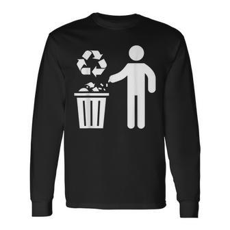 Anti Litteringin Medio Ambiente Protección Del Medio Ambiente Camiseta de manga larga - Regaloses