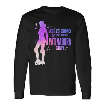 Artistico Patín Patinaje Patines De Ruedas Patinadora Camiseta de manga larga - Regaloses