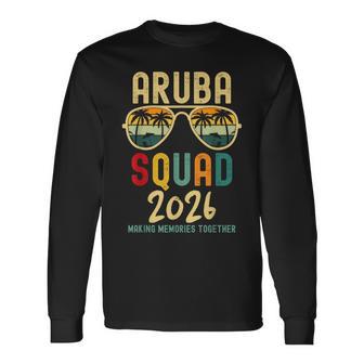 Aruba Squad 2026 Tropical Group Family Vacation Matching Long Sleeve T-Shirt | Seseable UK