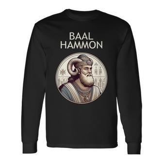 Baal Hammon Dios Cartaginés Historia Púnica Camiseta de manga larga - Regaloses