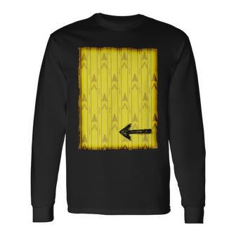 Backrooms Wallpaper Show You Survived Long Sleeve T-Shirt - Thegiftio UK