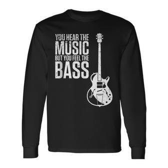 Bajista Músico Instrumento Musical Bajo In Mangas Camiseta de manga larga - Regaloses