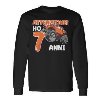 Bambino Attenzione Ho 7 Anni Camion Compleanno Maglietta a maniche lunghe - Novitaregali