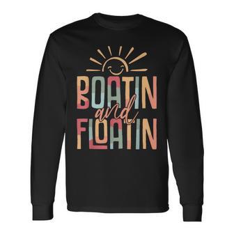 Boating And Floating Long Sleeve T-Shirt - Monsterry
