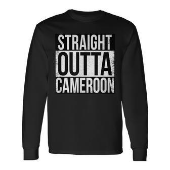 Cameroun Droit Outta T-shirt à manches longues - Cadeauxyz