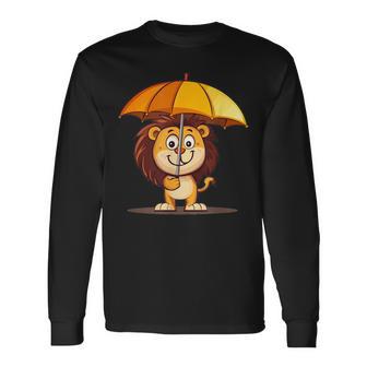Costume De Lionouriantous Parapluie Jaune T-shirt à manches longues - Cadeauxyz