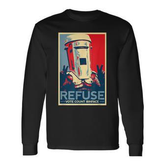 Count Binface Long Sleeve T-Shirt - Monsterry