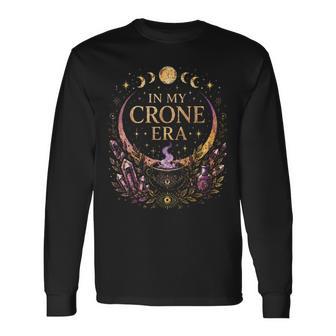 In My Crone Era Witchy Gothic Botanical Long Sleeve T-Shirt | Seseable UK