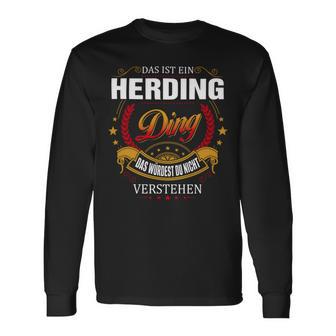 Das Ist Ein Herding Ding Das Würdest Du Nicht Verstehen Herding Name T-shirt met lange mouwen - Seseable