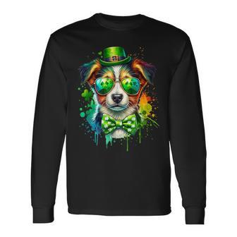 Día Dean Patricio Perro Irlandés Irlanda Colores Camiseta de manga larga - Regaloses
