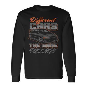 Diferentes Coches Amantes Del Coche Coche Automóvil Corredores Automotrices Regalo Camiseta de manga larga - Regaloses