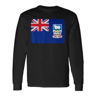 Drapeau Îles Malouines T-shirt à manches longues - Cadeauxyz