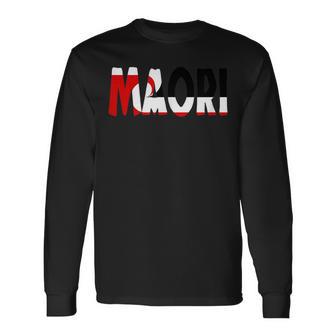 Drapeau Maori T-shirt à manches longues - Cadeauxyz