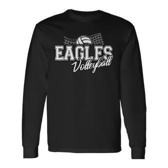 Eagles Volleyball Back To School Spirit Long Sleeve T-Shirt - Thegiftio UK