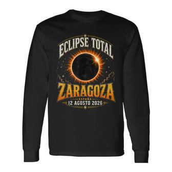 Eclipse Total Zaragoza 12 Agosto 2026 España Camiseta de manga larga - Regaloses
