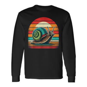 Escargot Jardin Escargotsintage T-shirt à manches longues - Cadeauxyz