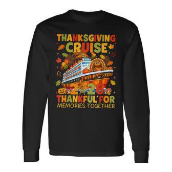 Family Thanksgiving Cruise 2026 Vacation Trip Turkey Kid Men Long Sleeve T-Shirt - Thegiftio UK