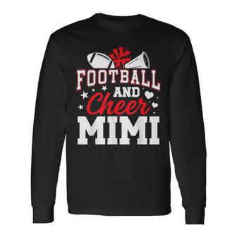 Football And Cheer Mimi Of Football Player & Cheerleader Long Sleeve T-Shirt - Thegiftio UK