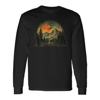 Forest Vintage Nature Wildlife Outdoor Long Sleeve T-Shirt | Seseable UK