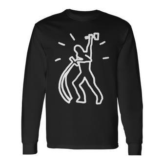 Friedenszeichen Friedenssymbolchwerter Zu Pflugscharen Langarmshirts - Geschenkecke