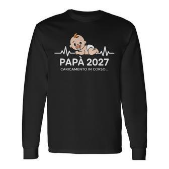 Futuro Papà 2027 Loading Regali Divertente Per Papa Padre Maglietta a maniche lunghe - Novitaregali
