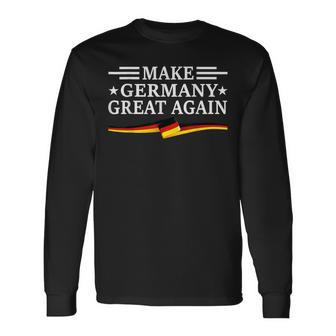 Make Germany Great Again logan Heimat Deutschland Langarmshirts - Geschenkecke