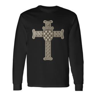 Gott Und Kroatien – Kroatisches Kreuz Langarmshirts - Geschenkecke