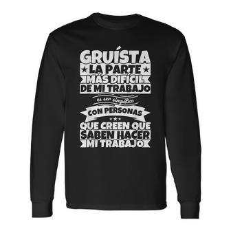 Gruísta Divertido La Parte Camiseta de manga larga - Regaloses