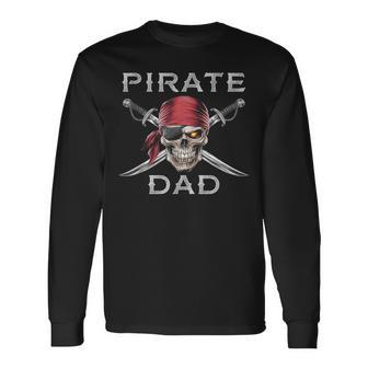 Hombre Papá Pirata Camiseta de manga larga - Regaloses