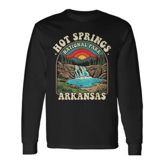 Hot Springs National Park Arkansas Vintage Long Sleeve T-Shirt - Monsterry